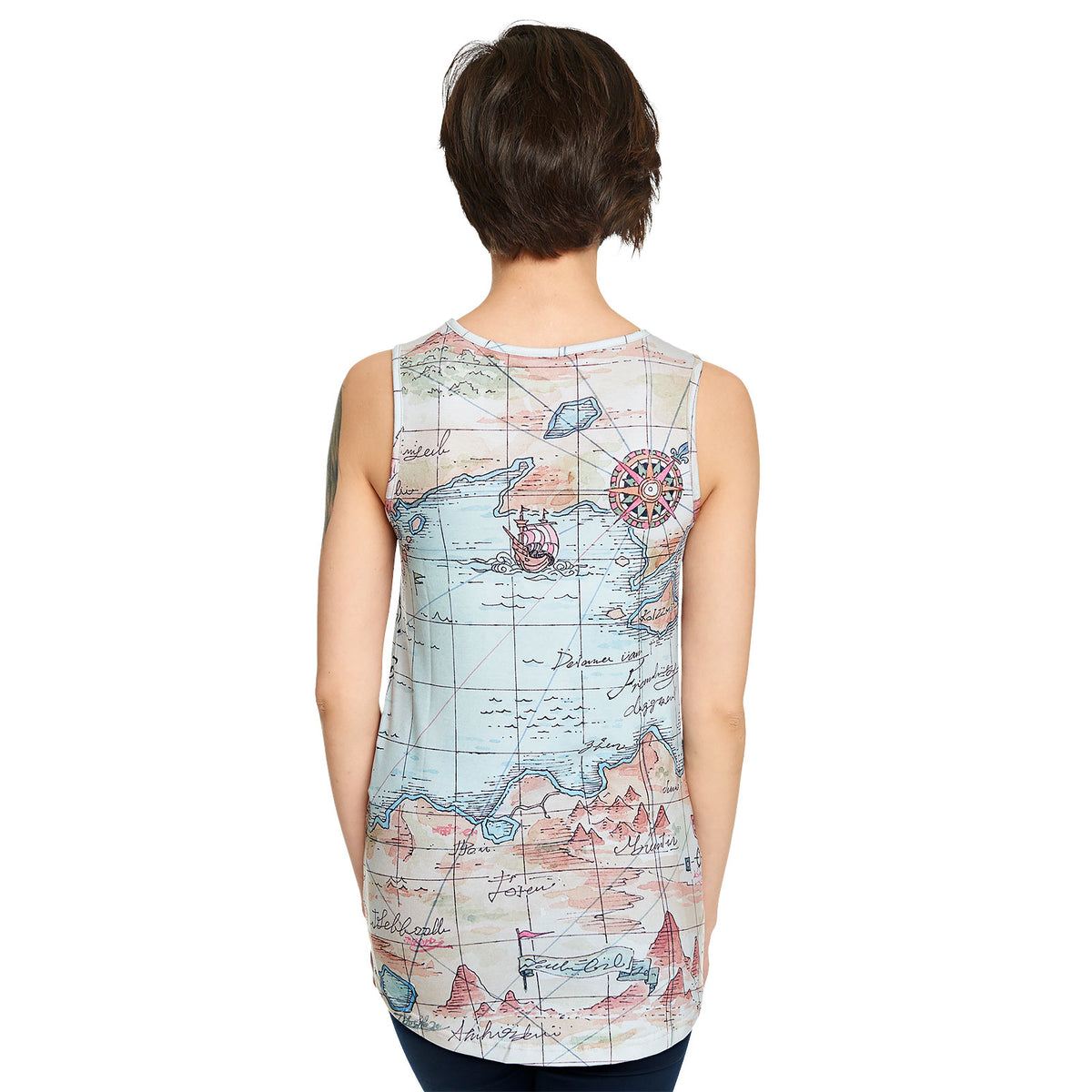 Productafbeelding One Piece - East Blue Map Tanktop Losse Pasvorm