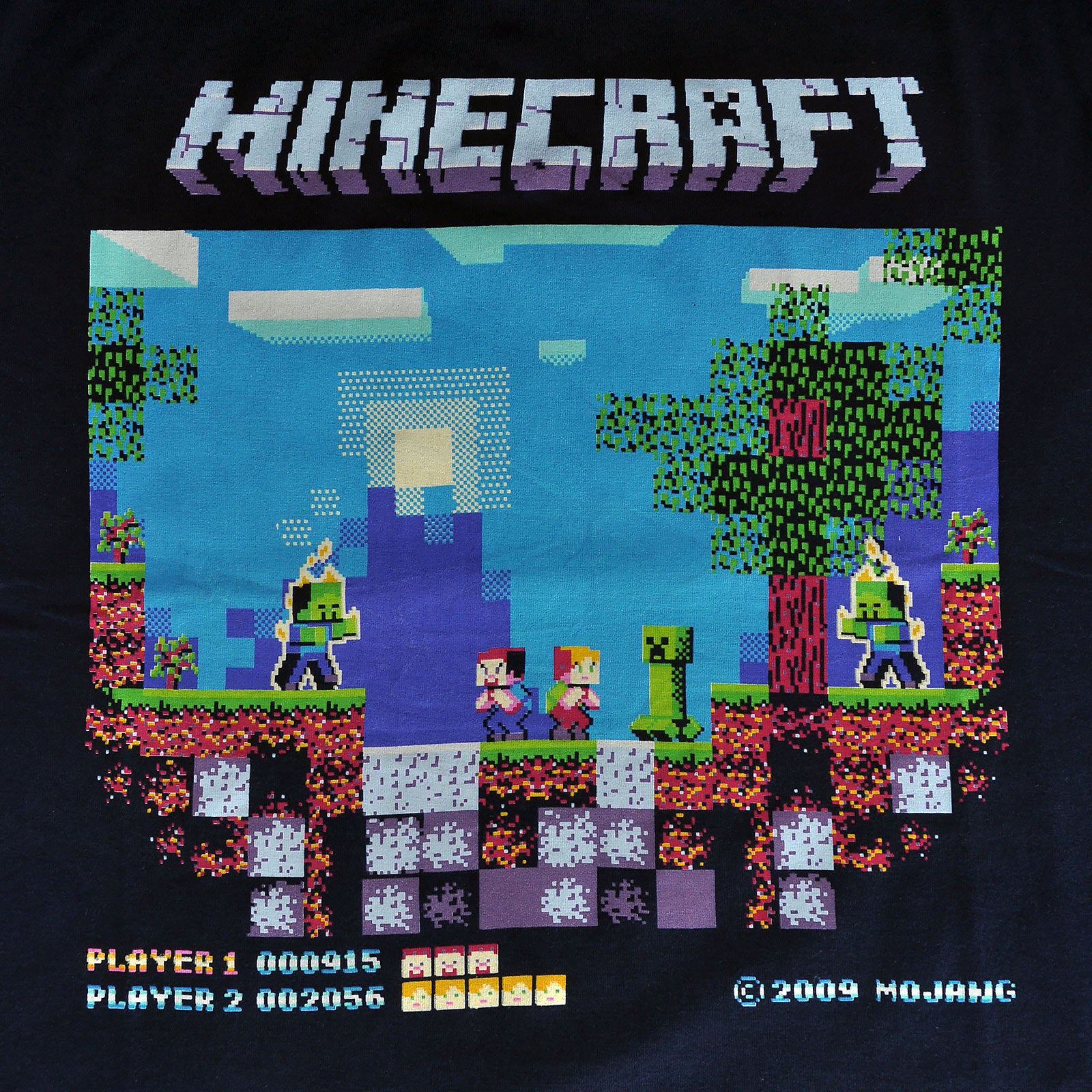 Productafbeelding Minecraft - Brawler Retro T-Shirt Kinderen blauw