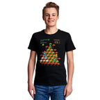 Productafbeelding Minecraft - Miner Mountain Retro T-shirt zwart