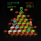 Productafbeelding Minecraft - Miner Mountain Retro T-shirt zwart