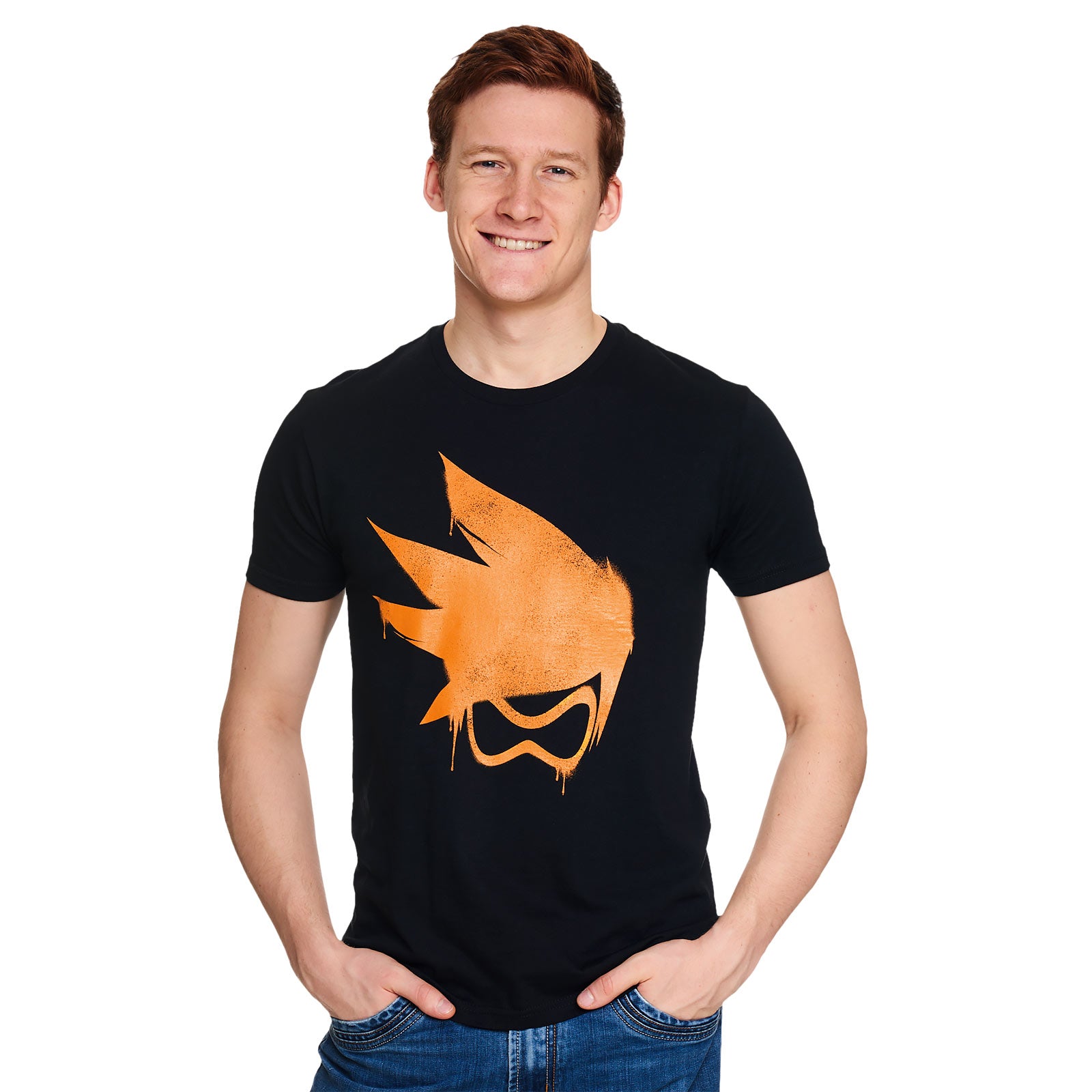 Productafbeelding Overwatch - Tracer Spray Logo T-shirt zwart