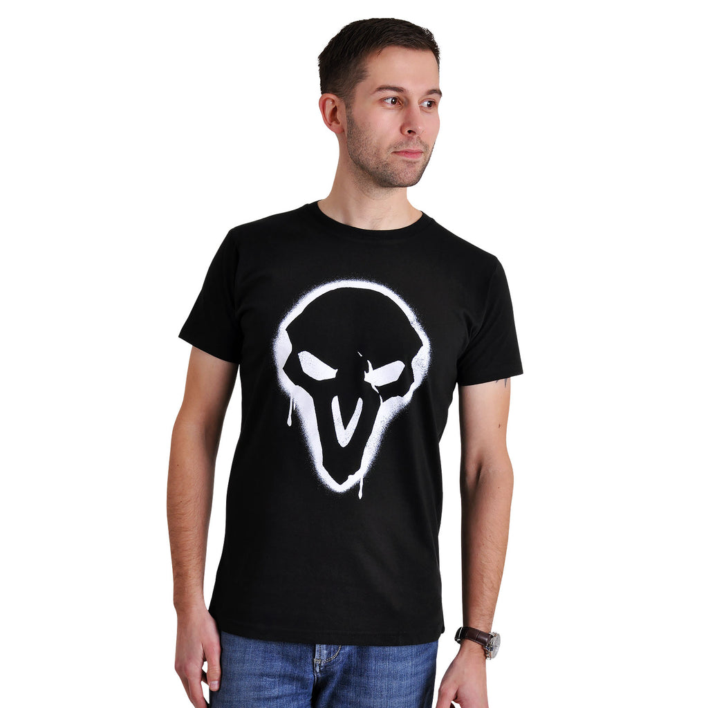 Productafbeelding Overwatch - Reaper Spray Logo T-Shirt zwart