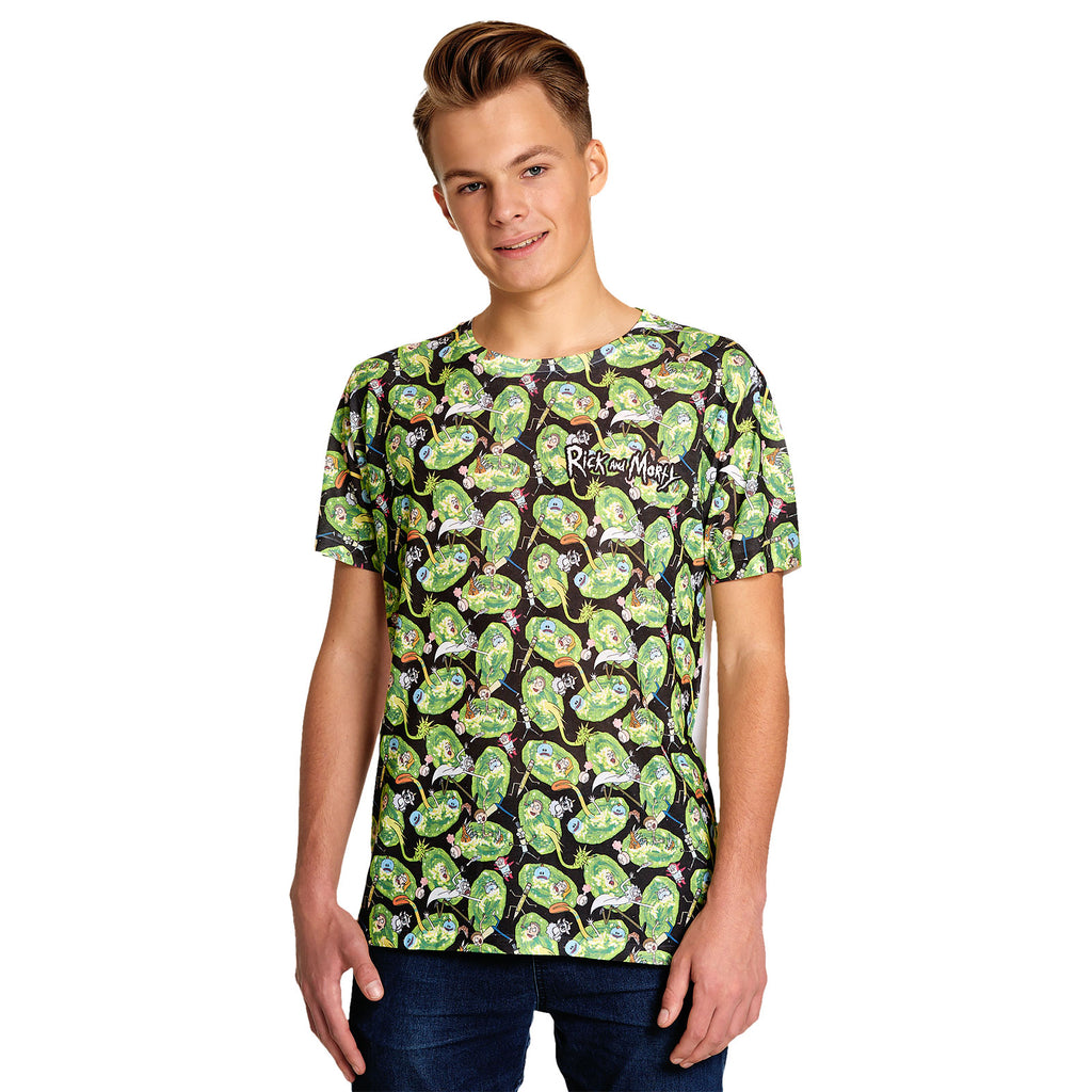 Productafbeelding Rick en Morty - Portal Invasion T-shirt