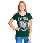 Productafbeelding Harry Potter - Slytherin Wapen Dames T-shirt Groen