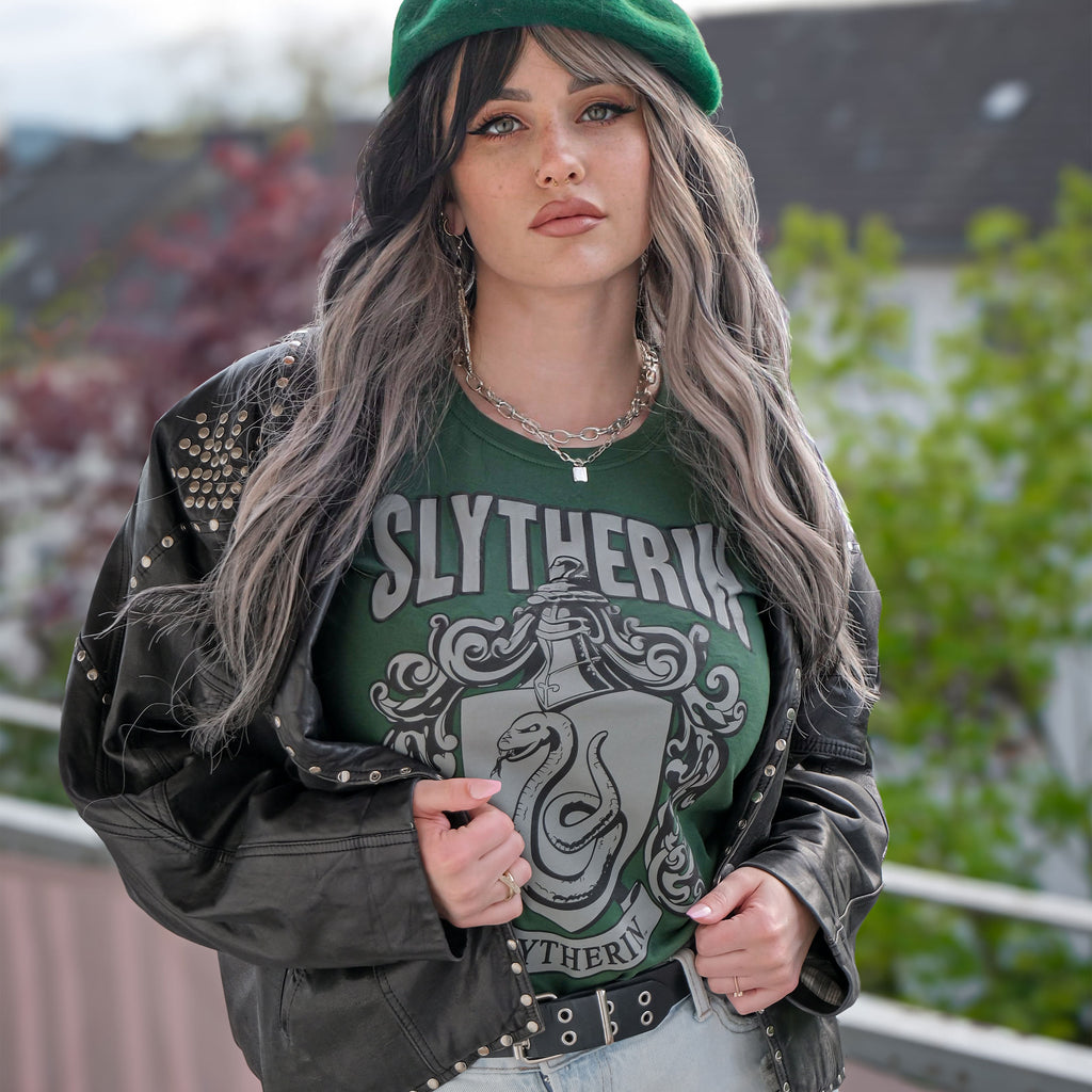 Productafbeelding Harry Potter - Slytherin Wapen Dames T-shirt Groen