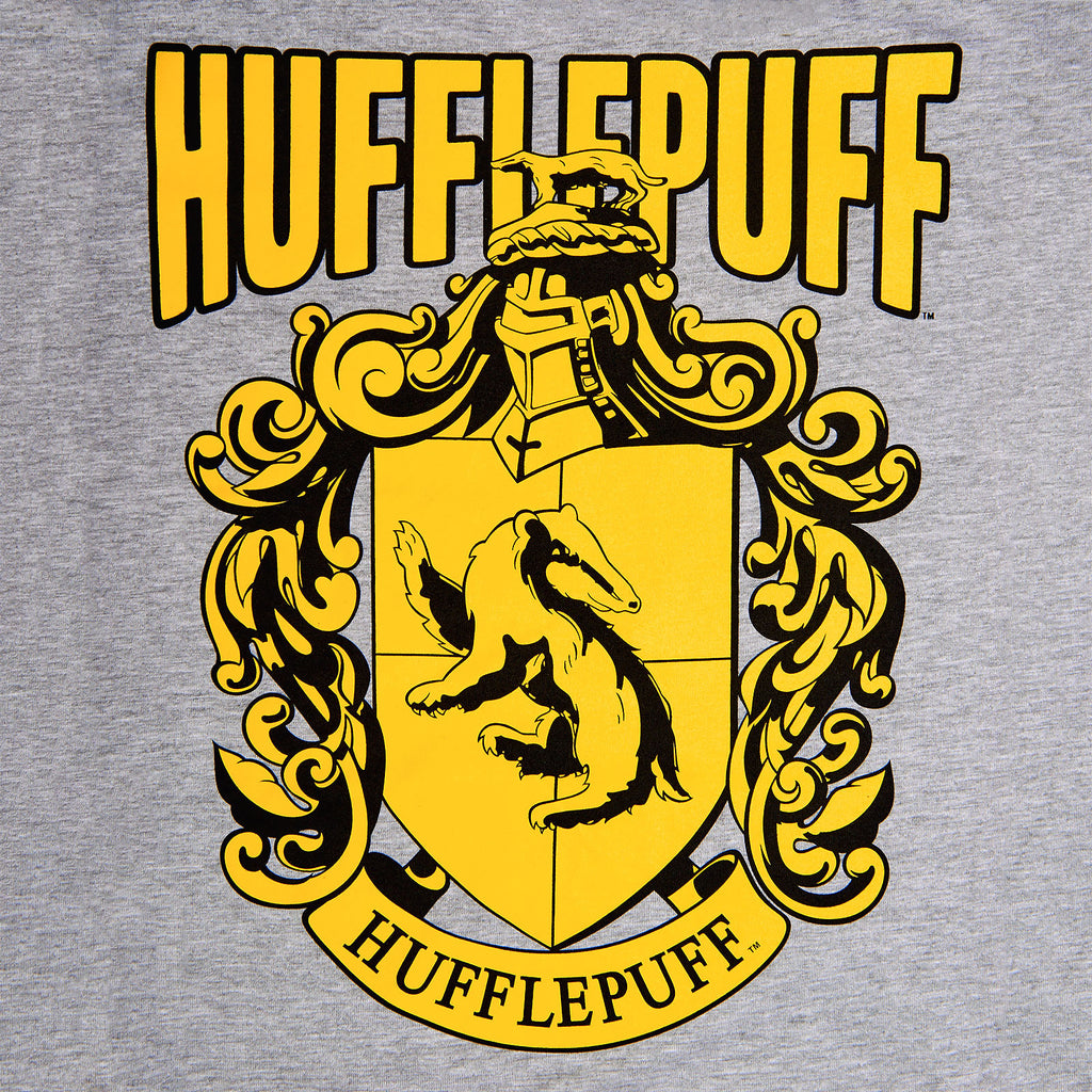 Productafbeelding Harry Potter - Hufflepuff Wapen T-shirt grijs