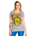 Productafbeelding Harry Potter - Hufflepuff Crest Dames T-shirt Grijs
