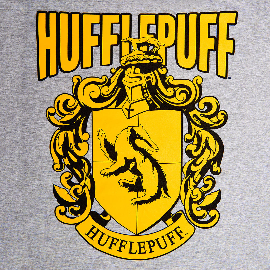 Productafbeelding Harry Potter - Hufflepuff Crest Dames T-shirt Grijs