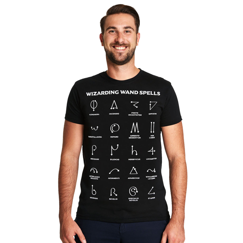 Productafbeelding Spells Chart T-Shirt voor Harry Potter Fans