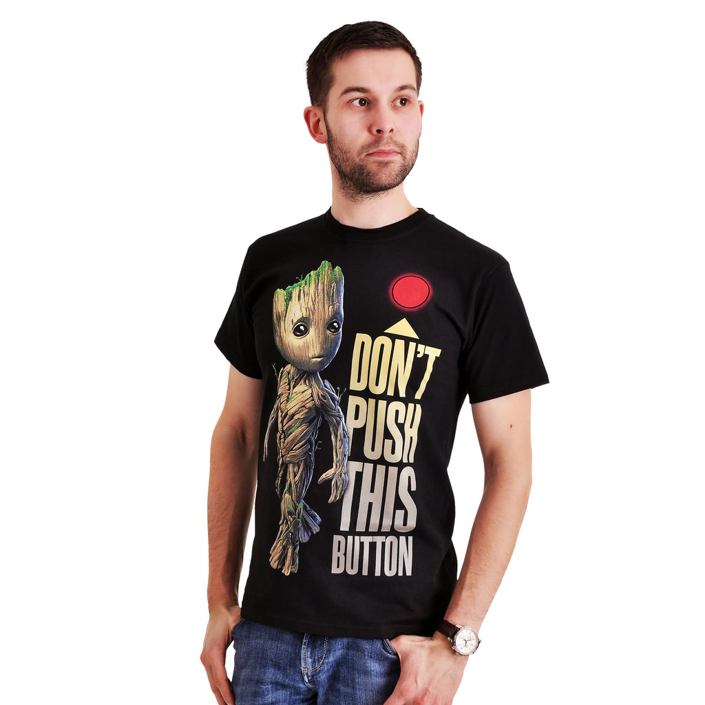 Productafbeelding Guardians of the Galaxy - Groot Button T-shirt zwart