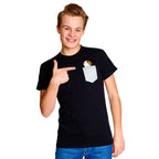 Productafbeelding Star Wars - Pocket Porg T-shirt zwart
