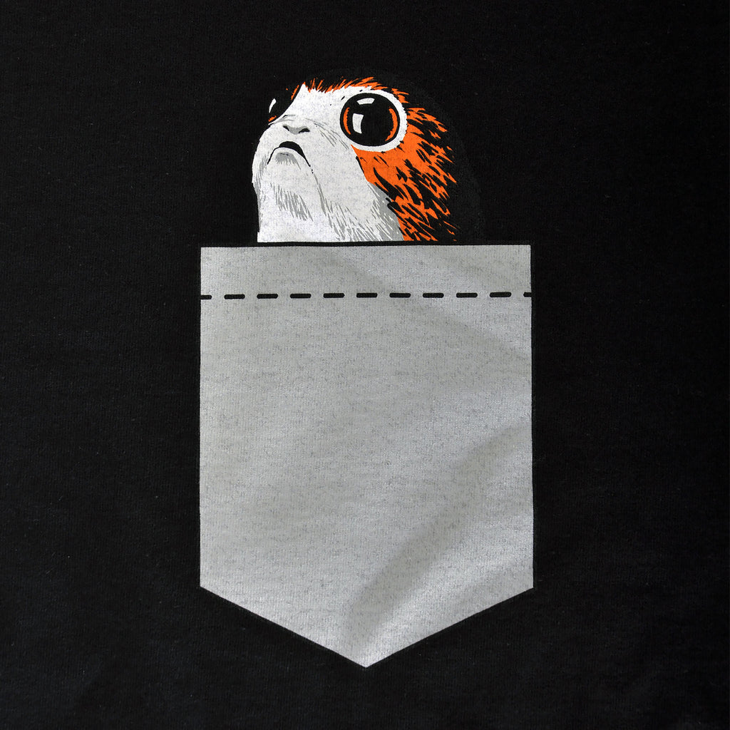 Productafbeelding Star Wars - Pocket Porg T-shirt zwart