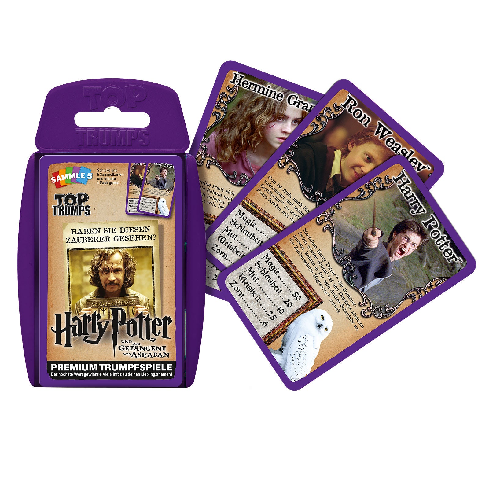 Productafbeelding Harry Potter en de Gevangene van Azkaban Top Trumps Speelkaarten