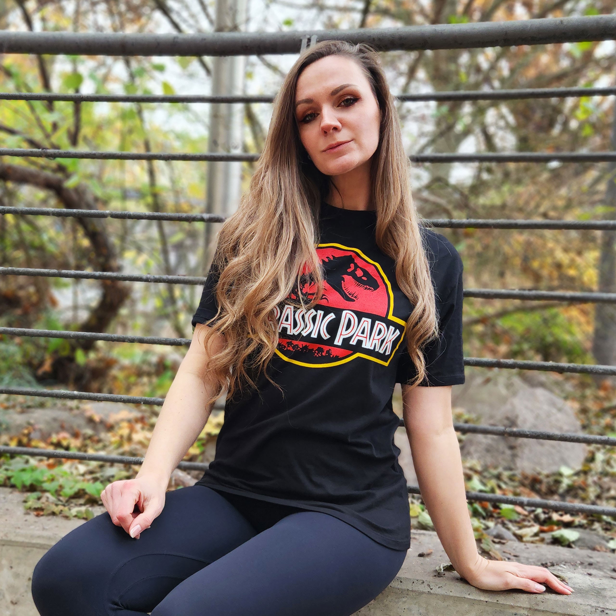 Productafbeelding Jurassic Park - Logo T-shirt zwart