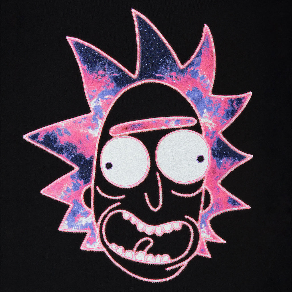 Productafbeelding Rick en Morty - Neon Rick Glow in the Dark T-Shirt Zwart