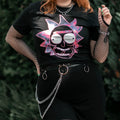 Productafbeelding Rick en Morty - Neon Rick Glow in the Dark T-Shirt Zwart