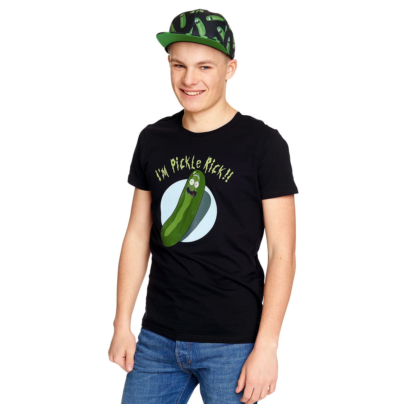 Productafbeelding Rick en Morty - Pickle Rick T-shirt zwart