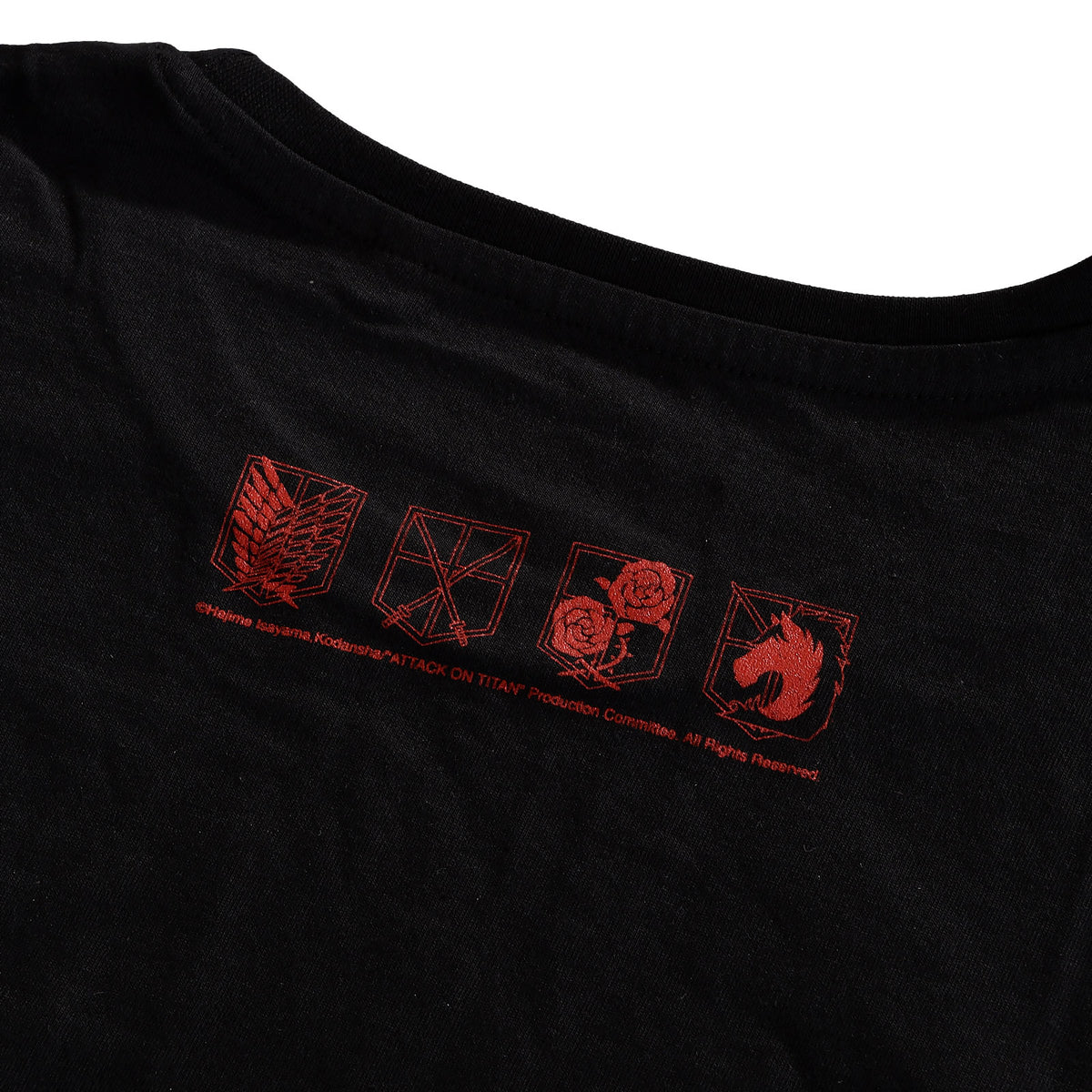 Productafbeelding Attack on Titan - Crew Fight T-shirt zwart