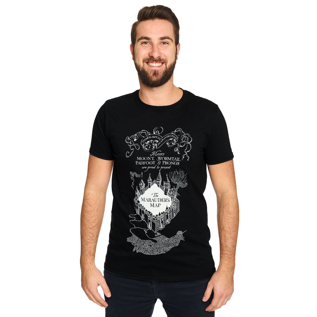 Productafbeelding Harry Potter - Marauders Map T-shirt zwart