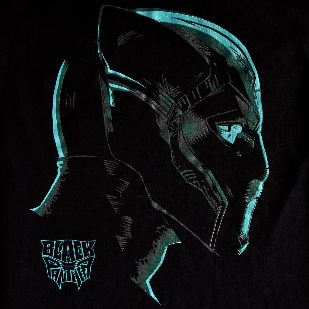 Productafbeelding Black Panther - Neon Face T-Shirt zwart