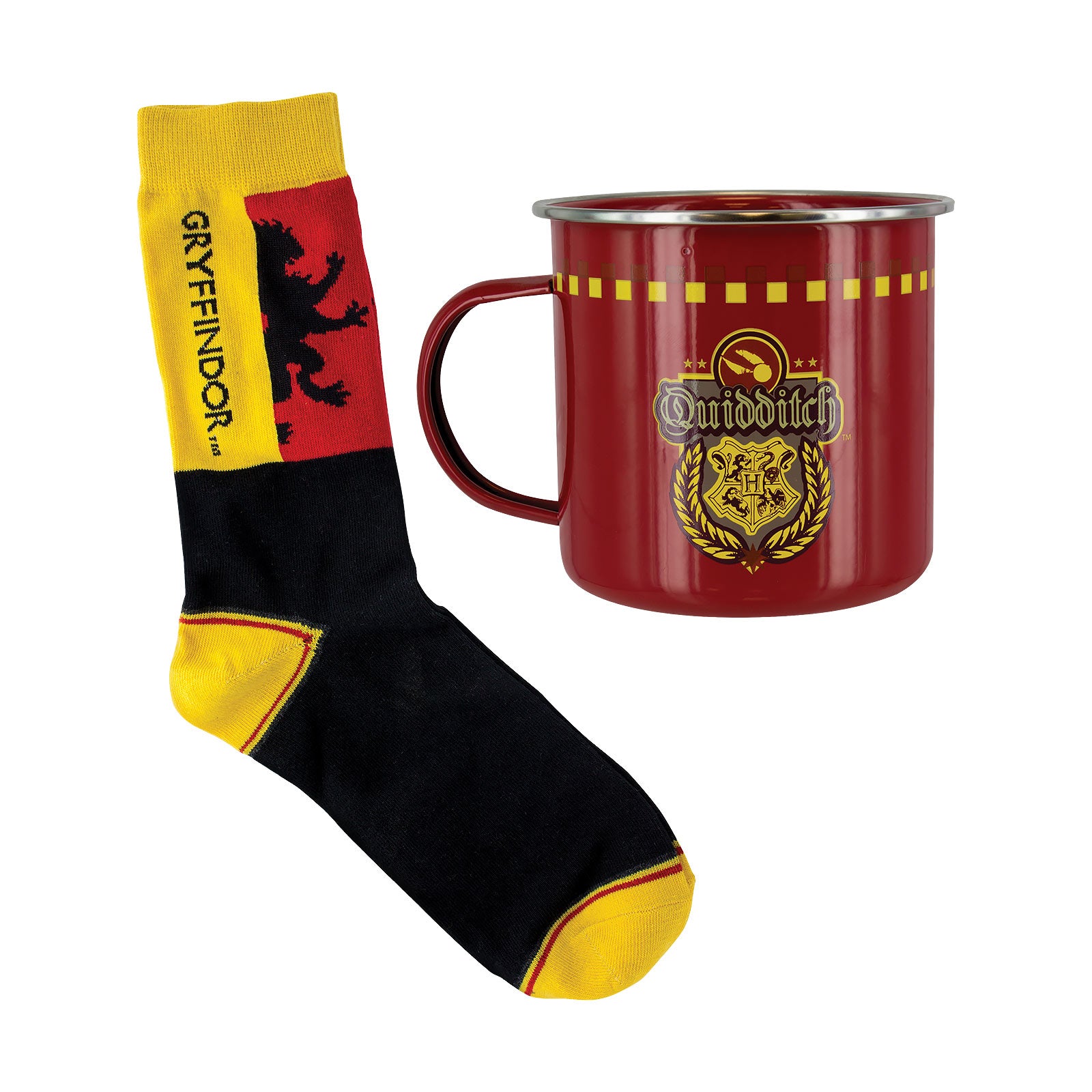 Productafbeelding Harry Potter - Gryffindor Quidditch Sokken en Emaille Mok
