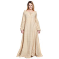 Productafbeelding Middeleeuwse Lange Mouwen Jurk Beige
