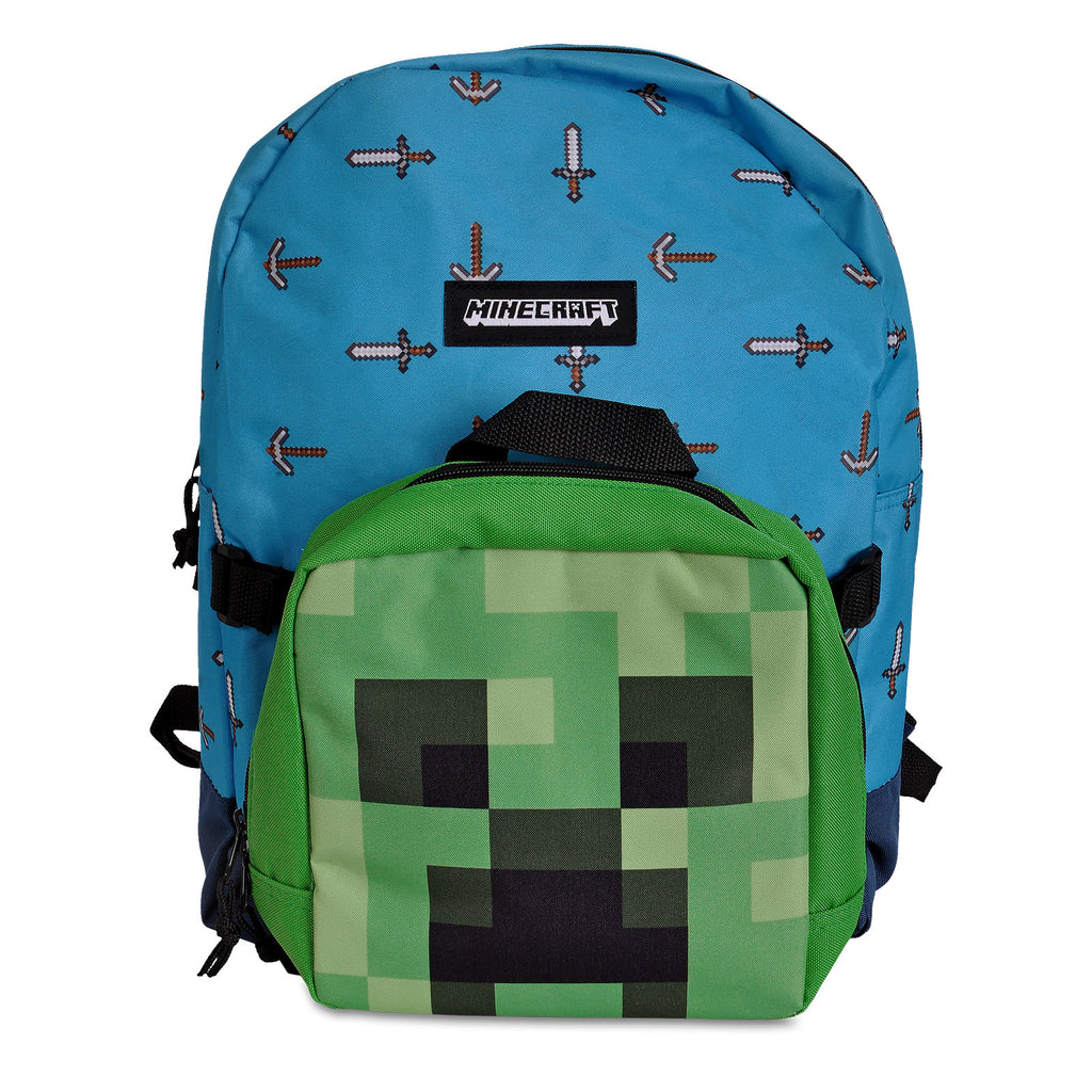 Productafbeelding Minecraft - Zwaard & Bijl Rugzak met Creeper Mini Tas