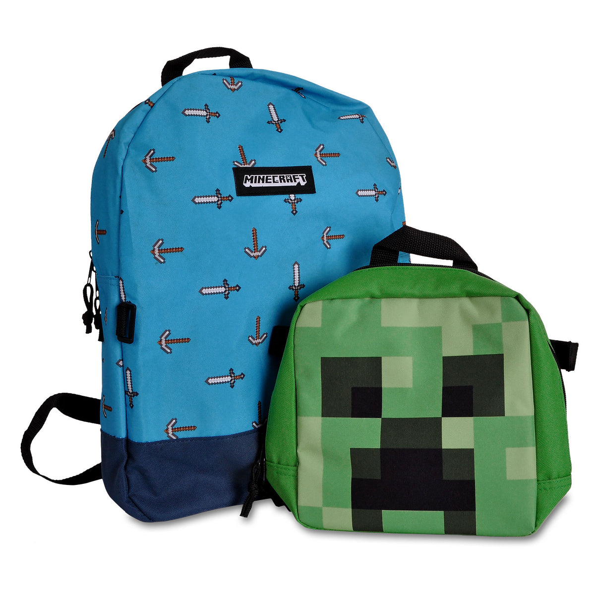 Productafbeelding Minecraft - Zwaard & Bijl Rugzak met Creeper Mini Tas