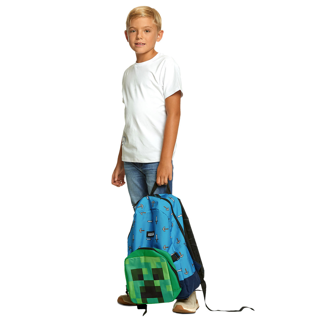 Productafbeelding Minecraft - Zwaard & Bijl Rugzak met Creeper Mini Tas