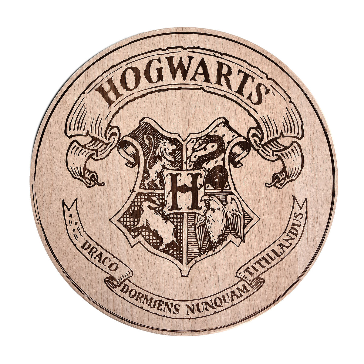 Productafbeelding Harry Potter - Hogwarts Wapen Snijplank Beuken
