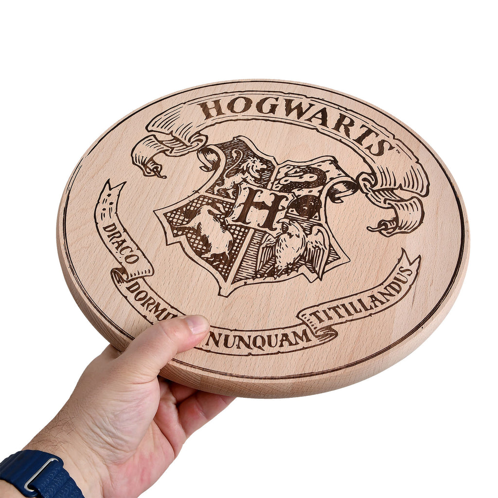 Productafbeelding Harry Potter - Hogwarts Wapen Snijplank Beuken