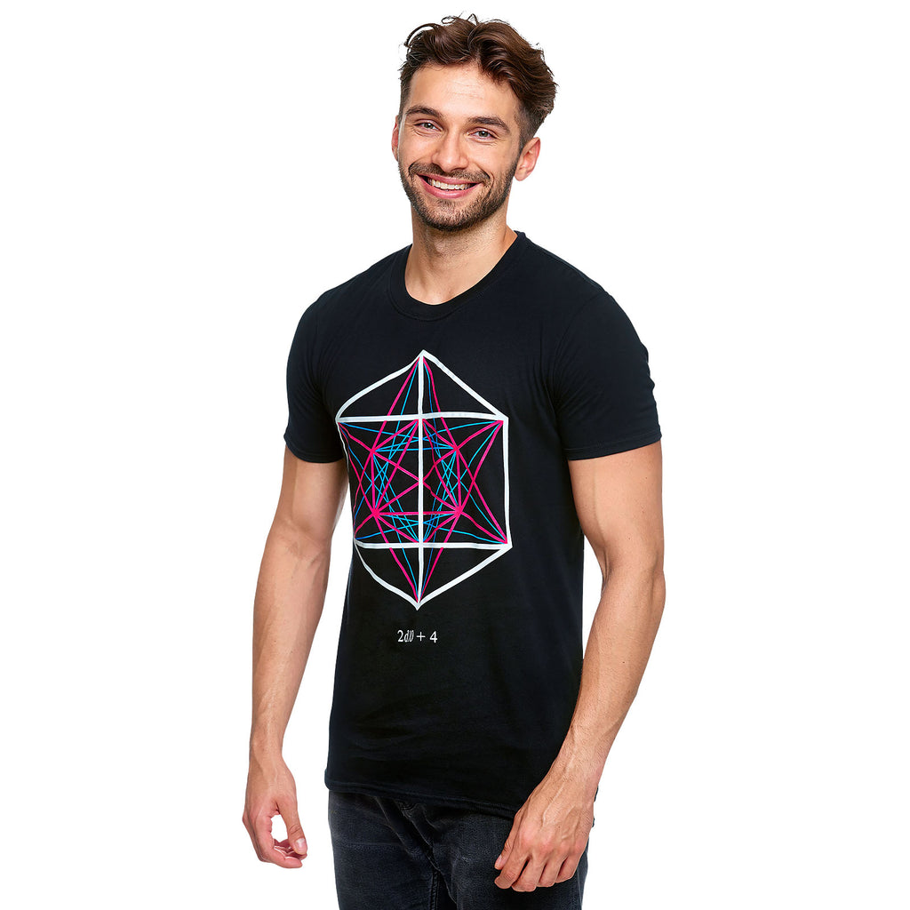 Productafbeelding Dungeons & Dragons - 2d10 + 4 symbool T-shirt zwart
