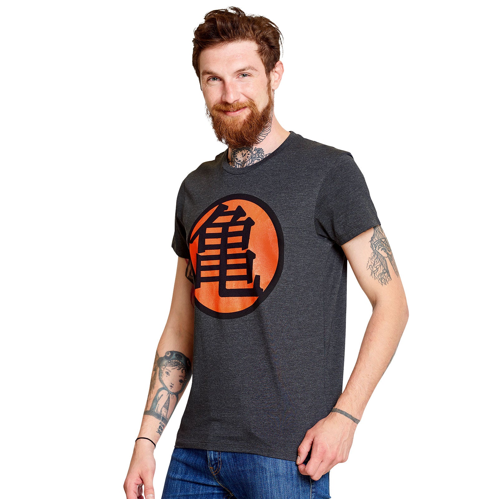 Productafbeelding Dragon Ball - Kame Symbool T-Shirt grijs