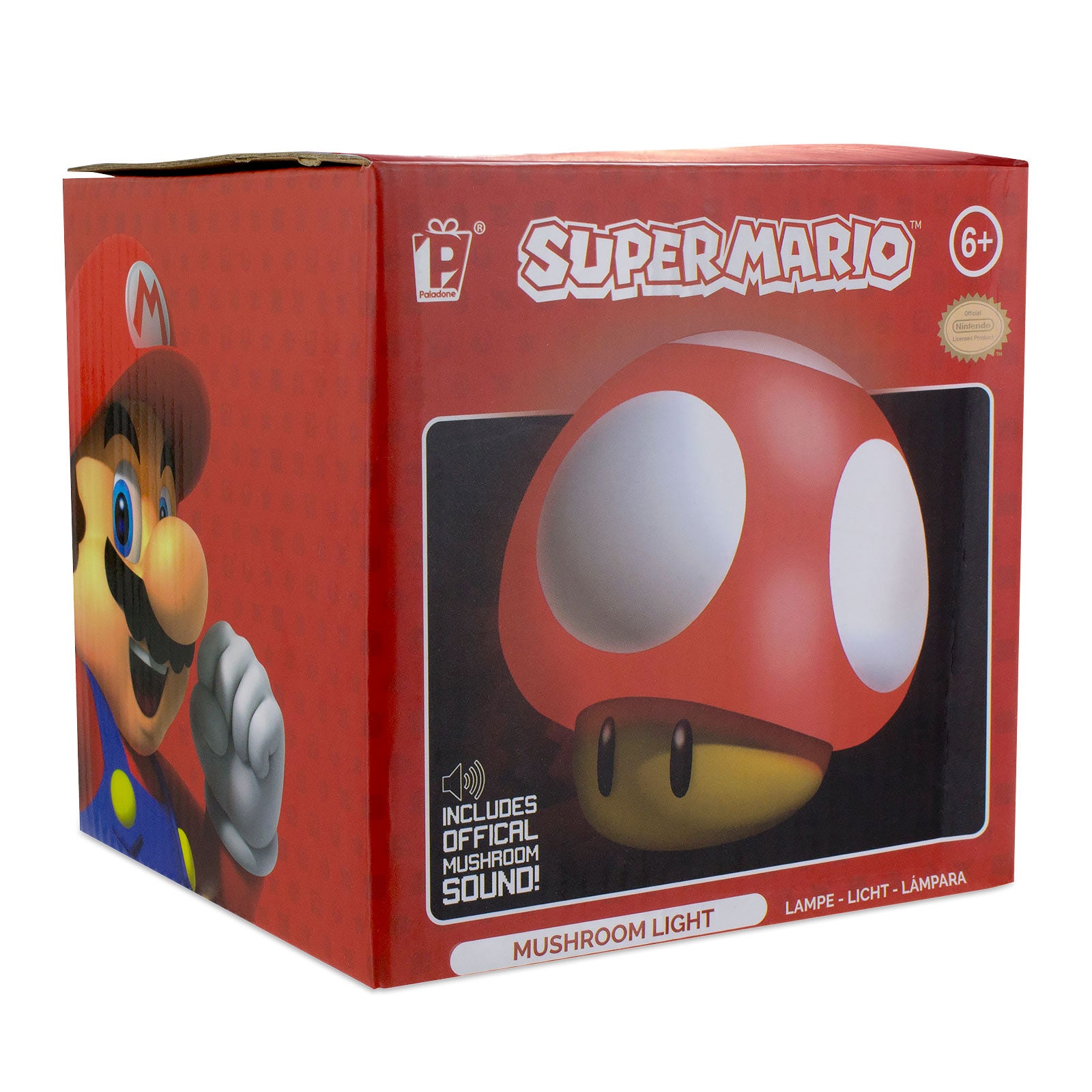 Productafbeelding Super Mario - Super-Paddenstoel Tafellamp met Geluid
