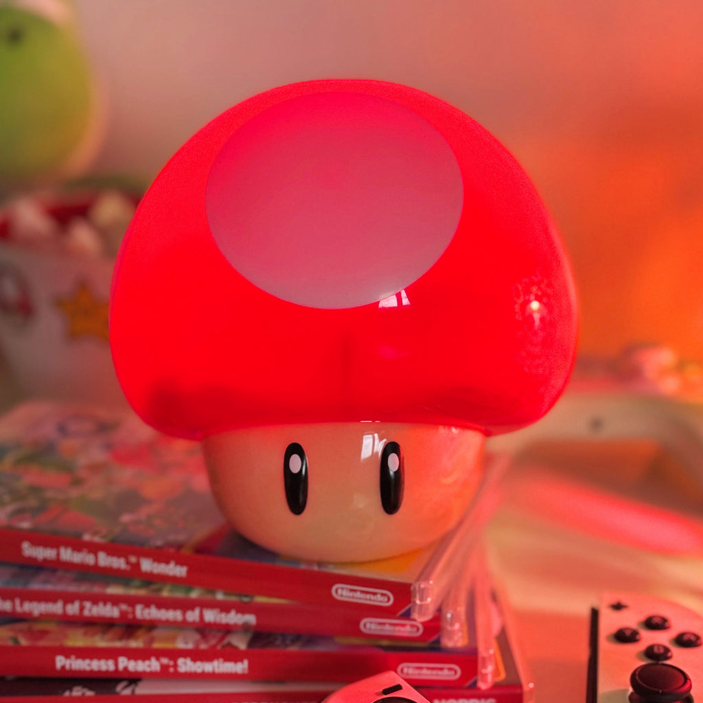 Productafbeelding Super Mario - Super-Paddenstoel Tafellamp met Geluid