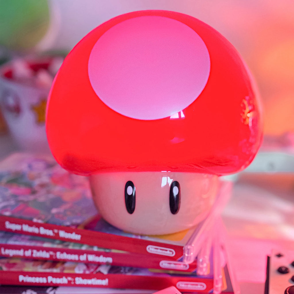 Productafbeelding Super Mario - Super-Paddenstoel Tafellamp met Geluid