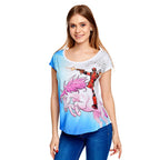 Productafbeelding Deadpool - Unicorn Ride T-shirt Dames Losse Pasvorm