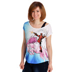 Productafbeelding Deadpool - Unicorn Ride T-shirt Dames Losse Pasvorm