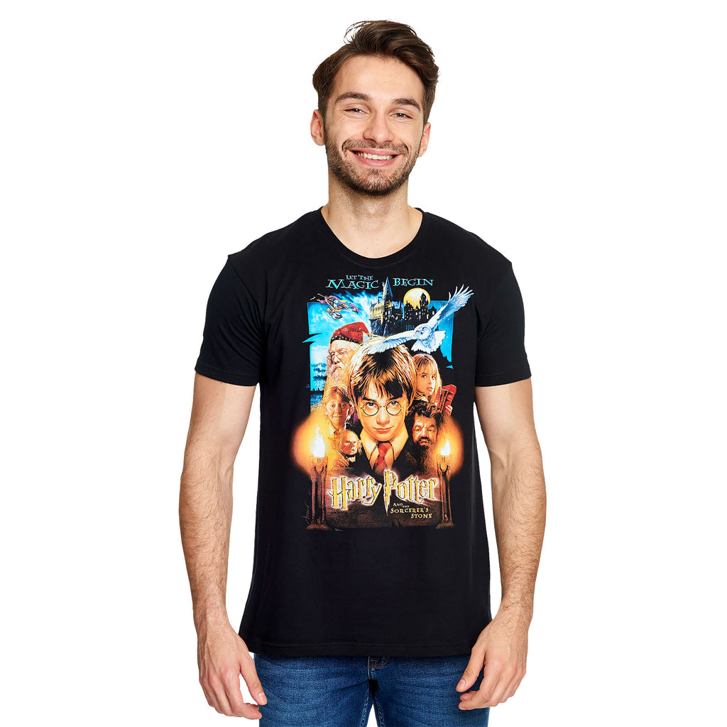 Productafbeelding Harry Potter - Steen der Wijzen Poster T-Shirt Zwart