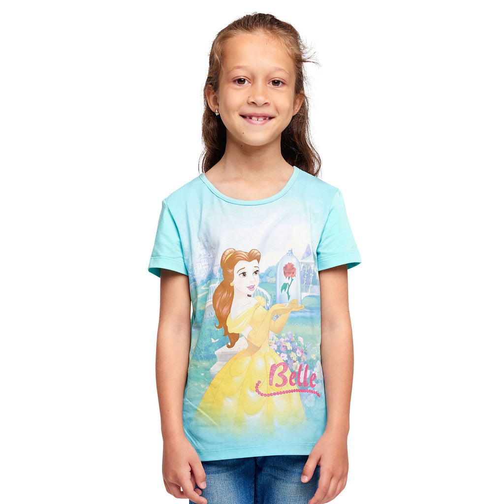 Productafbeelding Belle en het Beest - Belle Kinder T-shirt Turkoois
