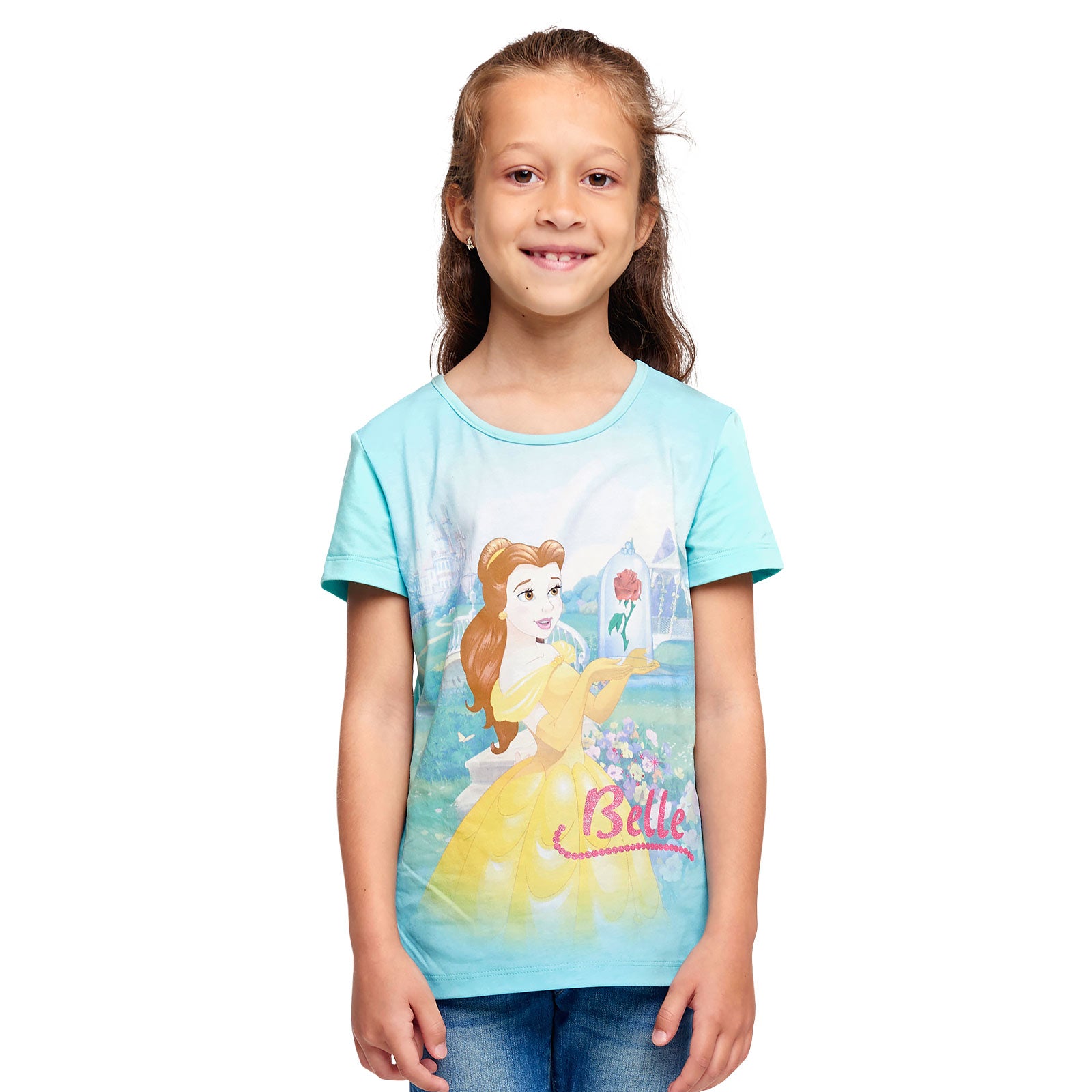 Productafbeelding Belle en het Beest - Belle Kinder T-shirt Turkoois