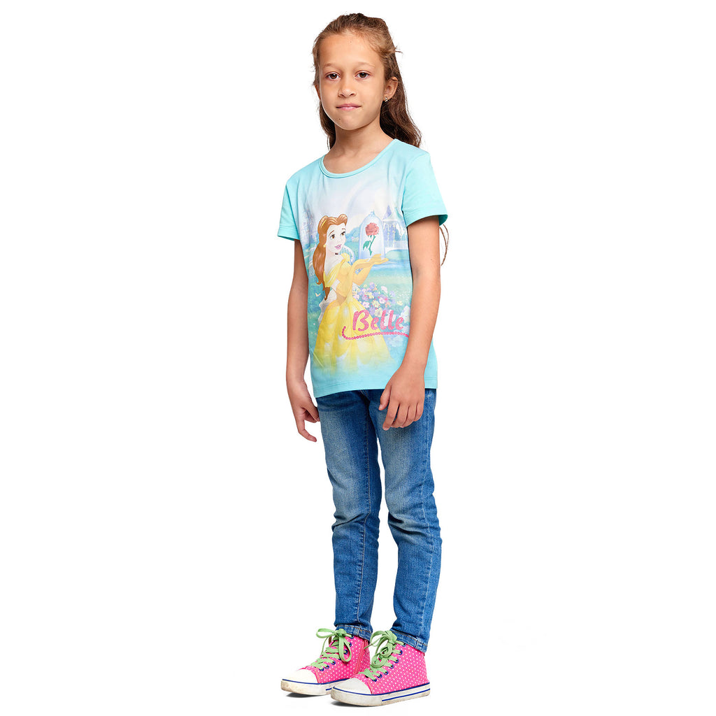Productafbeelding Belle en het Beest - Belle Kinder T-shirt Turkoois