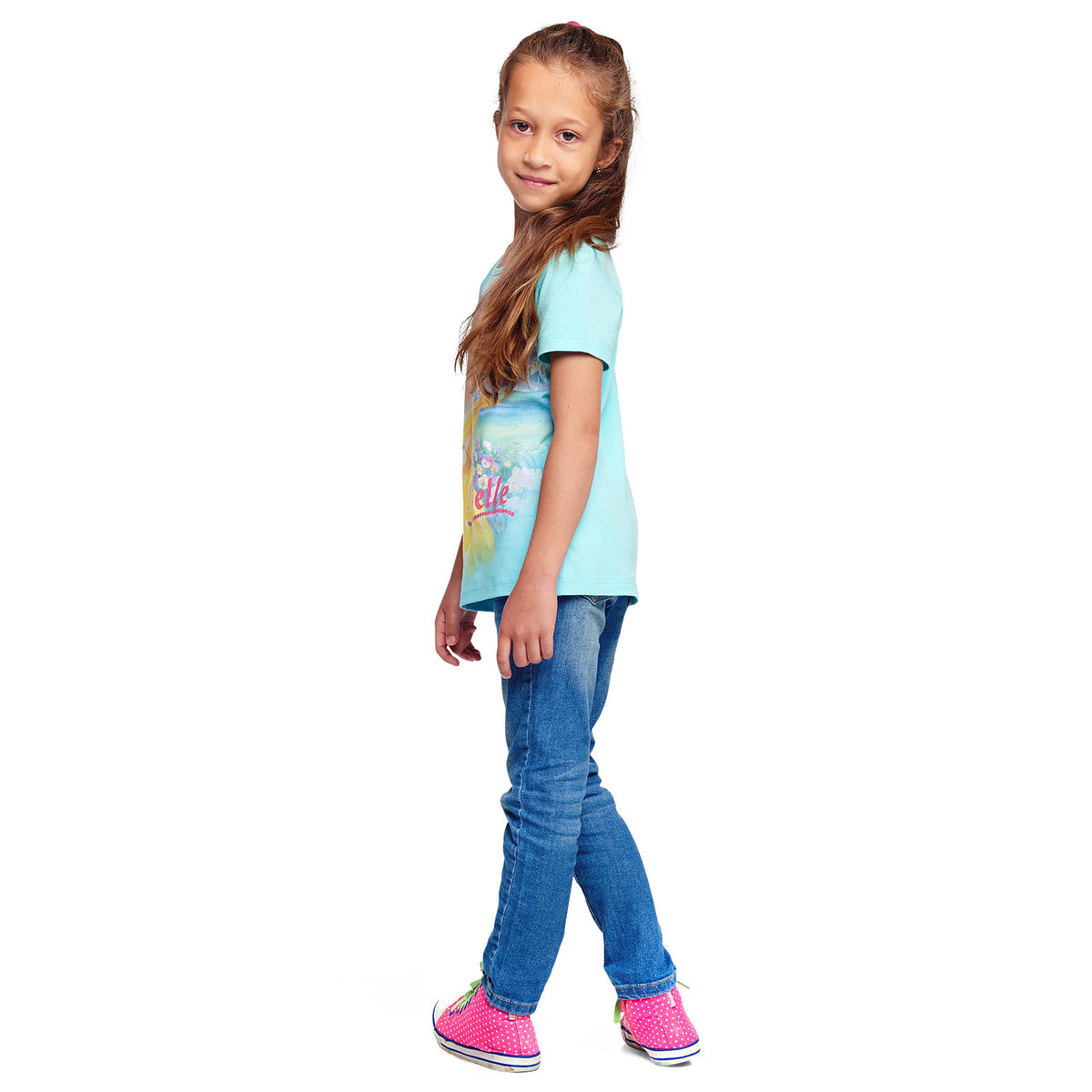 Productafbeelding Belle en het Beest - Belle Kinder T-shirt Turkoois