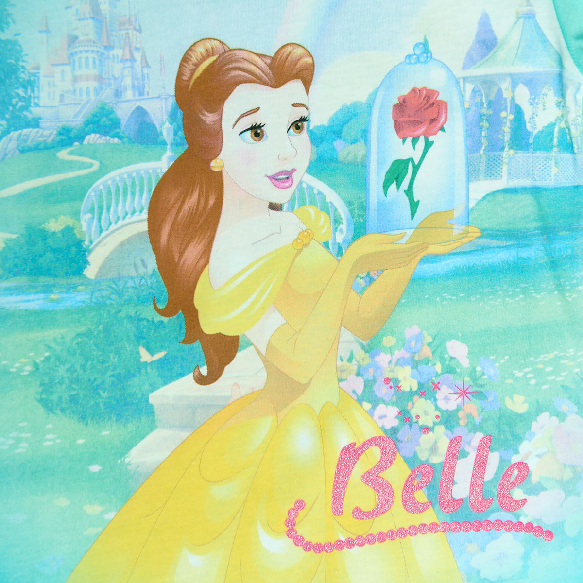 Productafbeelding Belle en het Beest - Belle Kinder T-shirt Turkoois