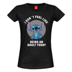 Productafbeelding Lilo & Stitch - Geen Volwassen Dames T-shirt Zwart