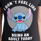 Productafbeelding Lilo & Stitch - Geen Volwassen Dames T-shirt Zwart