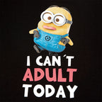 Productafbeelding Minions - Geen volwassenen vandaag T-Shirt zwart