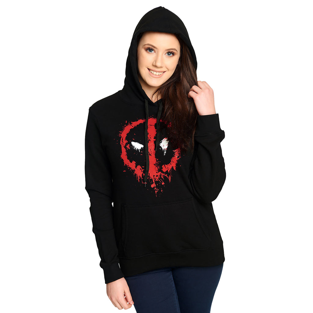 Productafbeelding Deadpool - Logo Hoodie Dames Zwart
