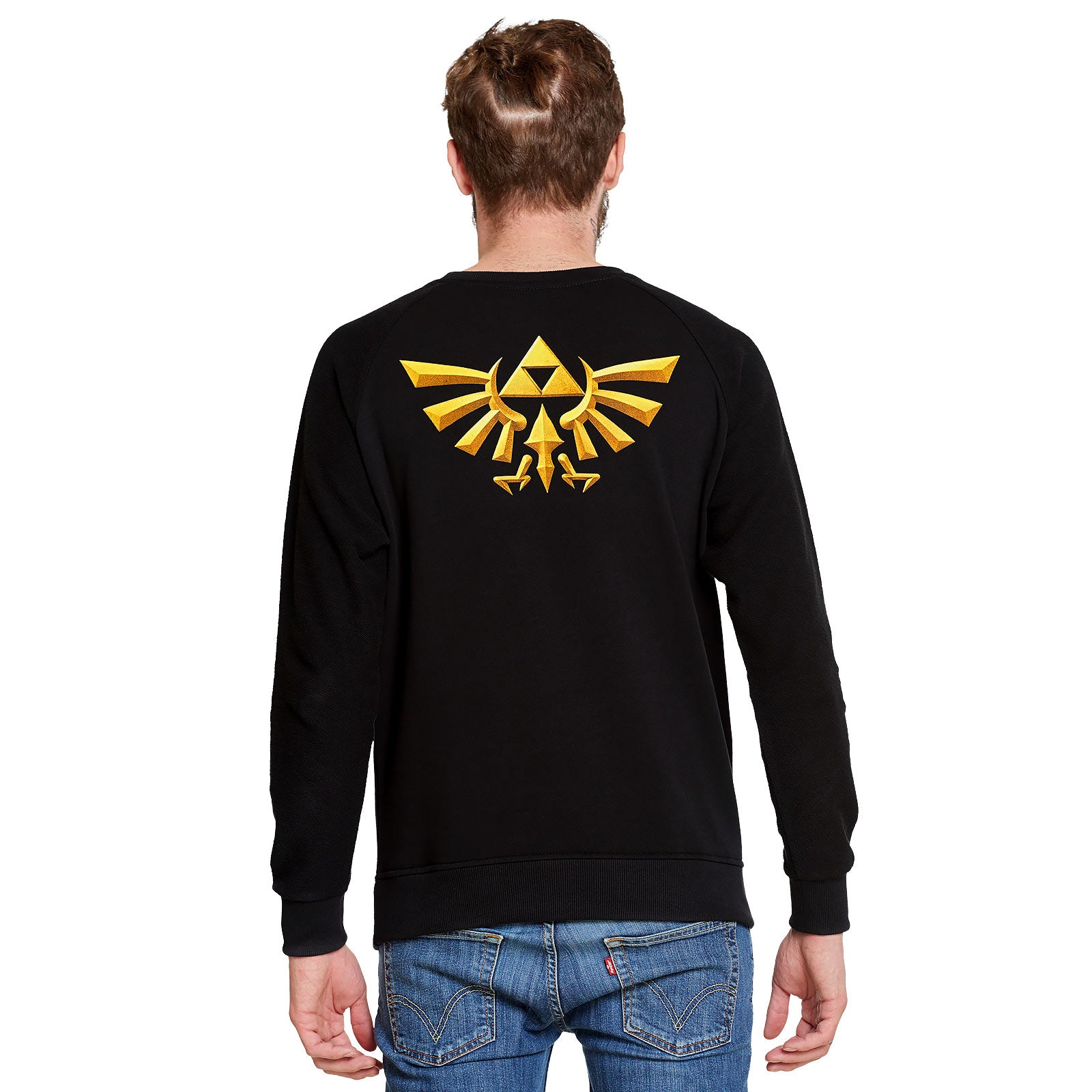 Productafbeelding Zelda - Triforce Hyrule Logo Sweater Zwart