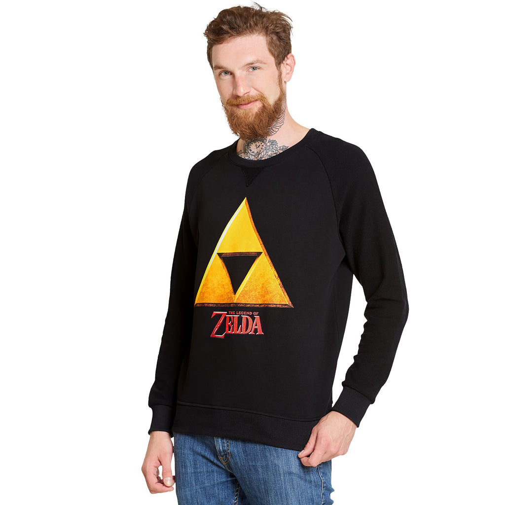 Productafbeelding Zelda - Triforce Hyrule Logo Sweater Zwart